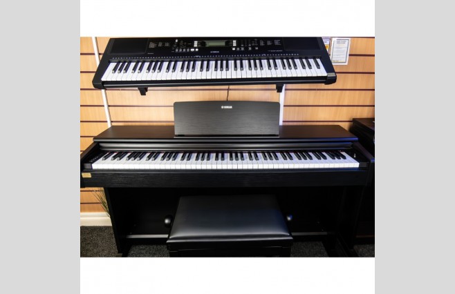 Used Yamaha YDP-145 Satin Black Digital Piano Complete Package (SN:ECDJ01067) - Image 1